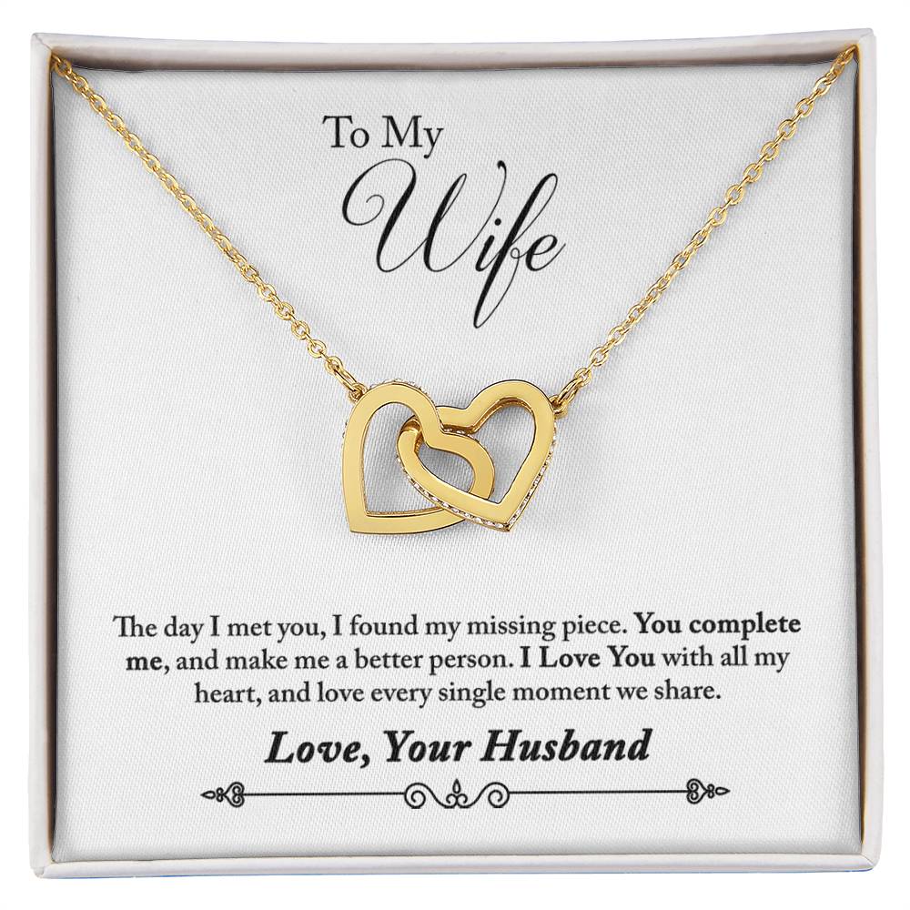 Endless Love To Wife From Husband Hearts Necklace for a Meaningful Gift