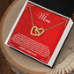 MOM how much you mean to me.Interlocking Hearts Necklace