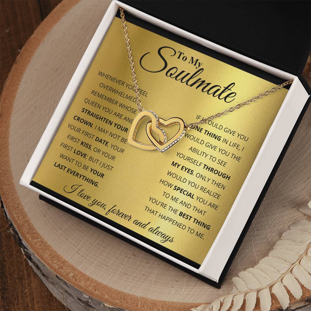 soulmate-- my world Hearts Necklace
