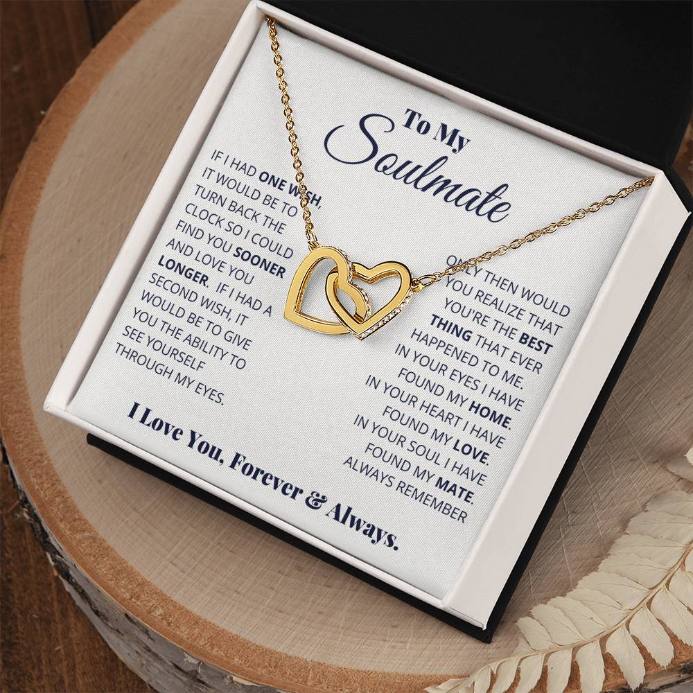 soulmate-- i have found my home - Hearts Necklace