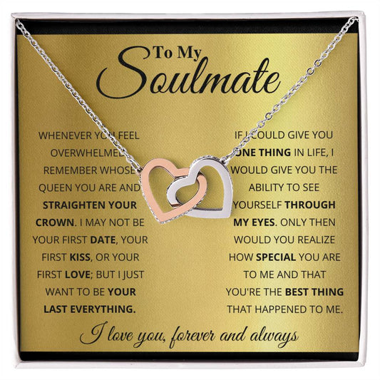 soulmate-- my world Hearts Necklace