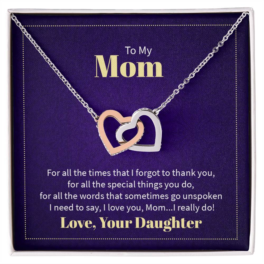 To my mom - for all the times that I forgot to thank you