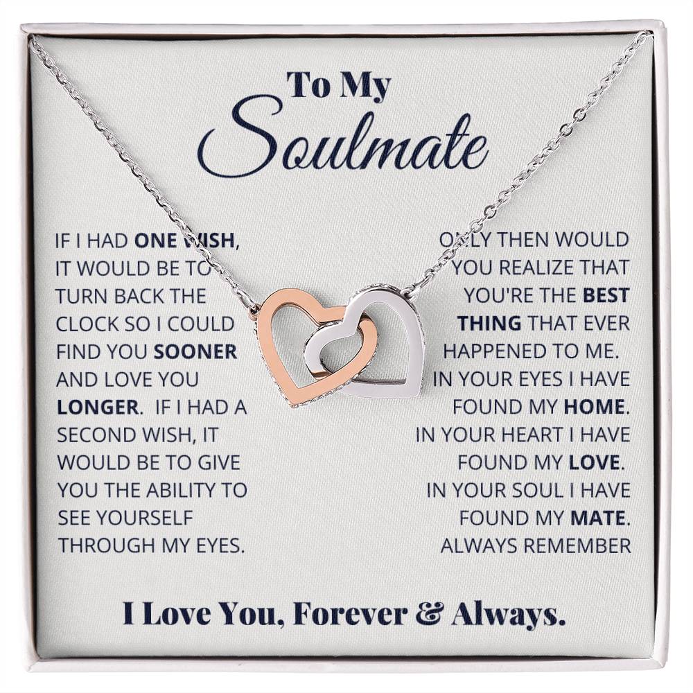 soulmate-- i have found my home - Hearts Necklace