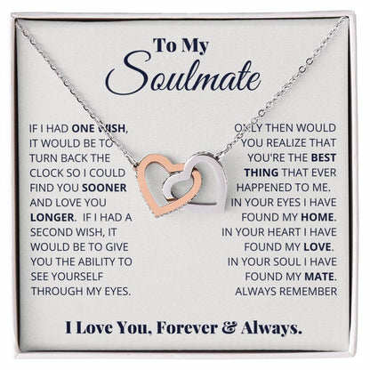 soulmate-- i have found my home - Hearts Necklace