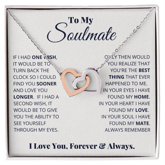 soulmate-- i have found my home - Hearts Necklace