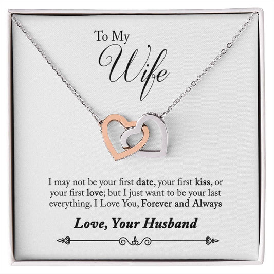 To Wife From Husband Hearts Necklace