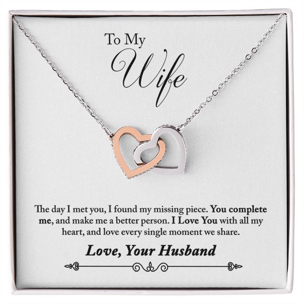 Endless Love To Wife From Husband Hearts Necklace for a Meaningful Gift