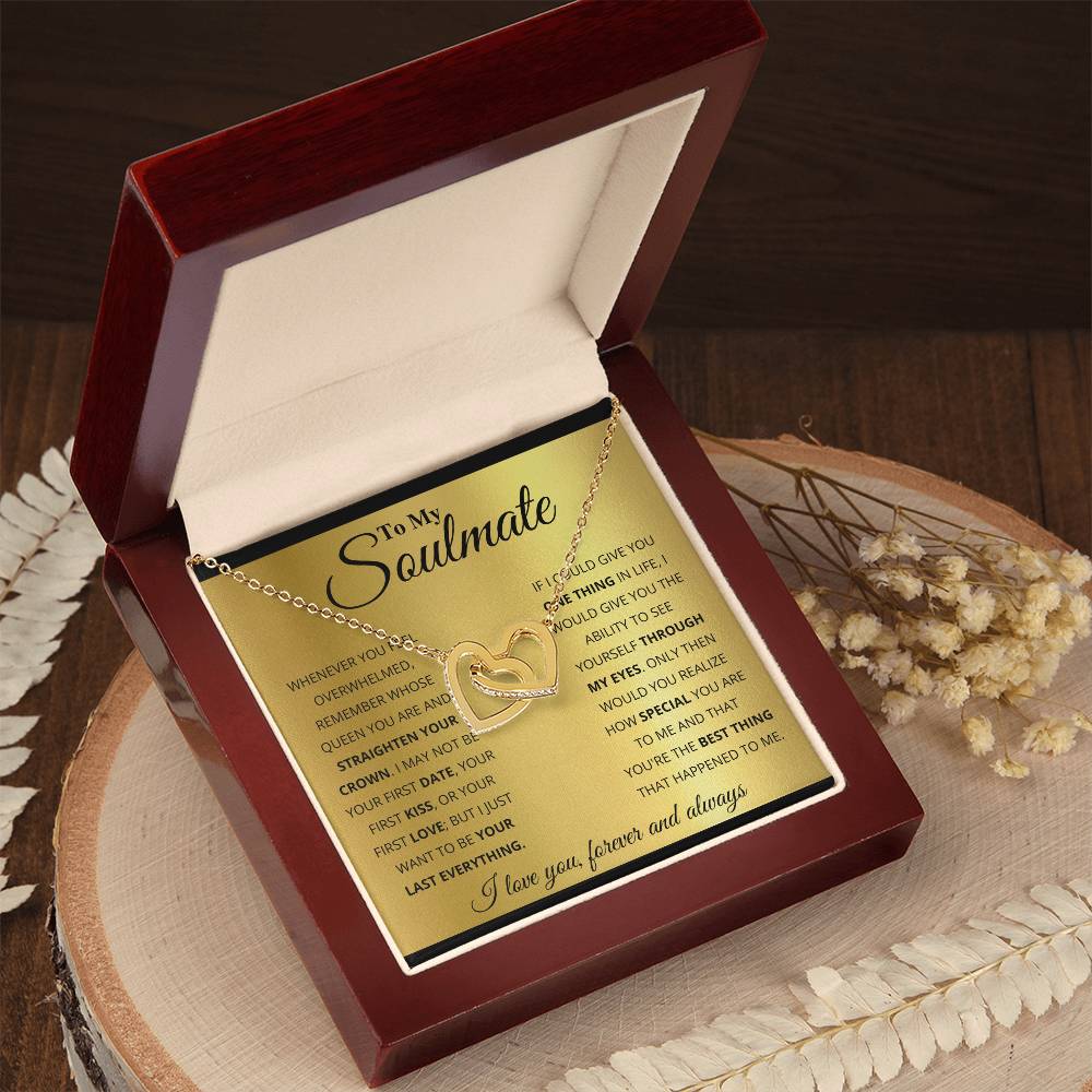 soulmate-- my world Hearts Necklace