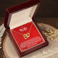 WIFE how much you mean to me Interlocking Hearts Necklace