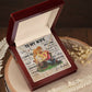To My Wife Interlocking Hearts Necklace -