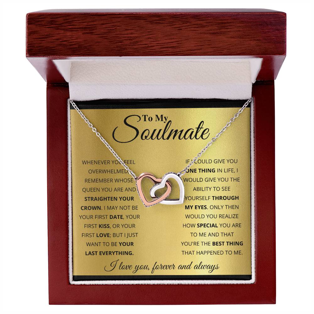 soulmate-- my world Hearts Necklace