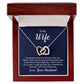 To my wife - my dreams came true the day I met you Hearts Necklace
