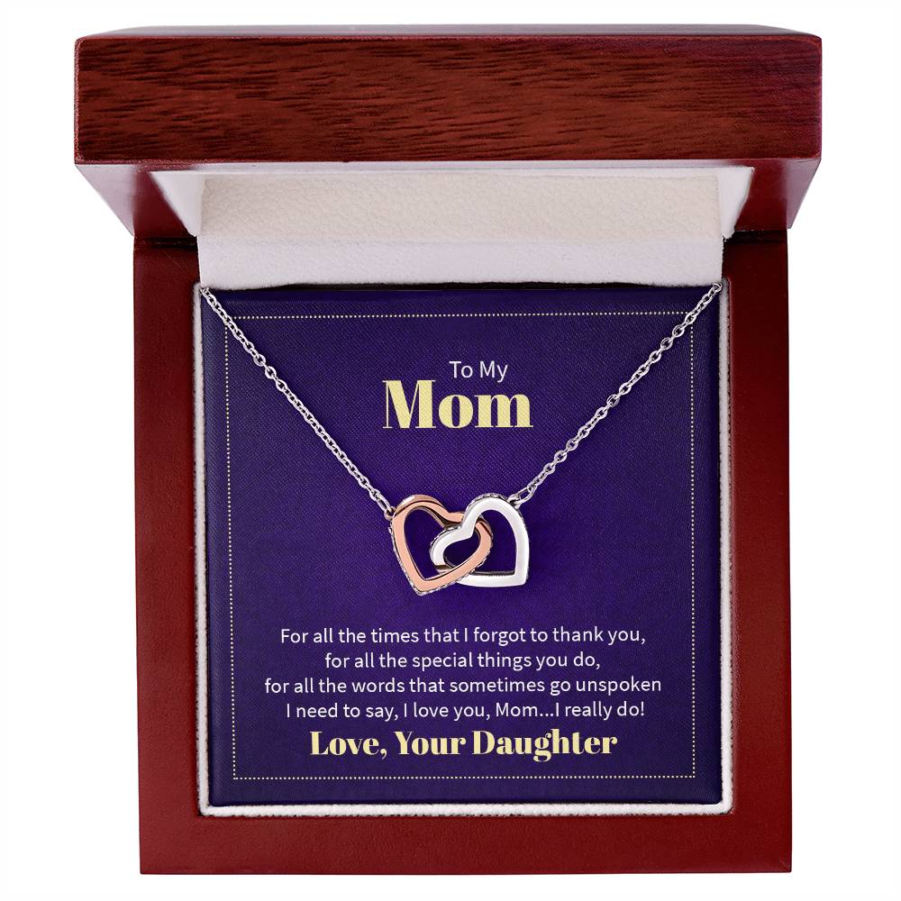 To my mom - for all the times that I forgot to thank you