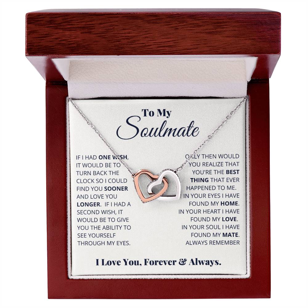 soulmate-- i have found my home - Hearts Necklace