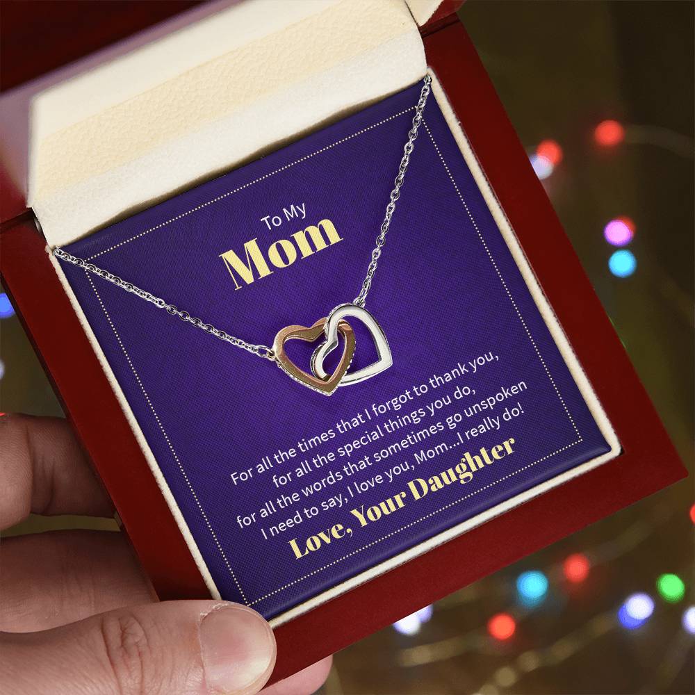To my mom - for all the times that I forgot to thank you