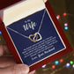 To my wife - my dreams came true the day I met you Hearts Necklace