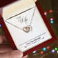 To Wife From Husband Hearts Necklace