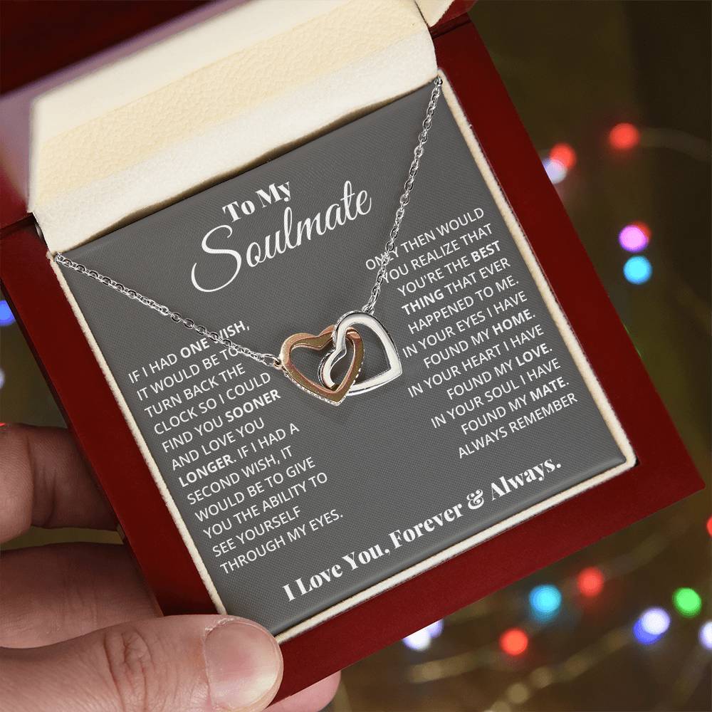 [almost-gone] my love - soulmate Hearts Necklace