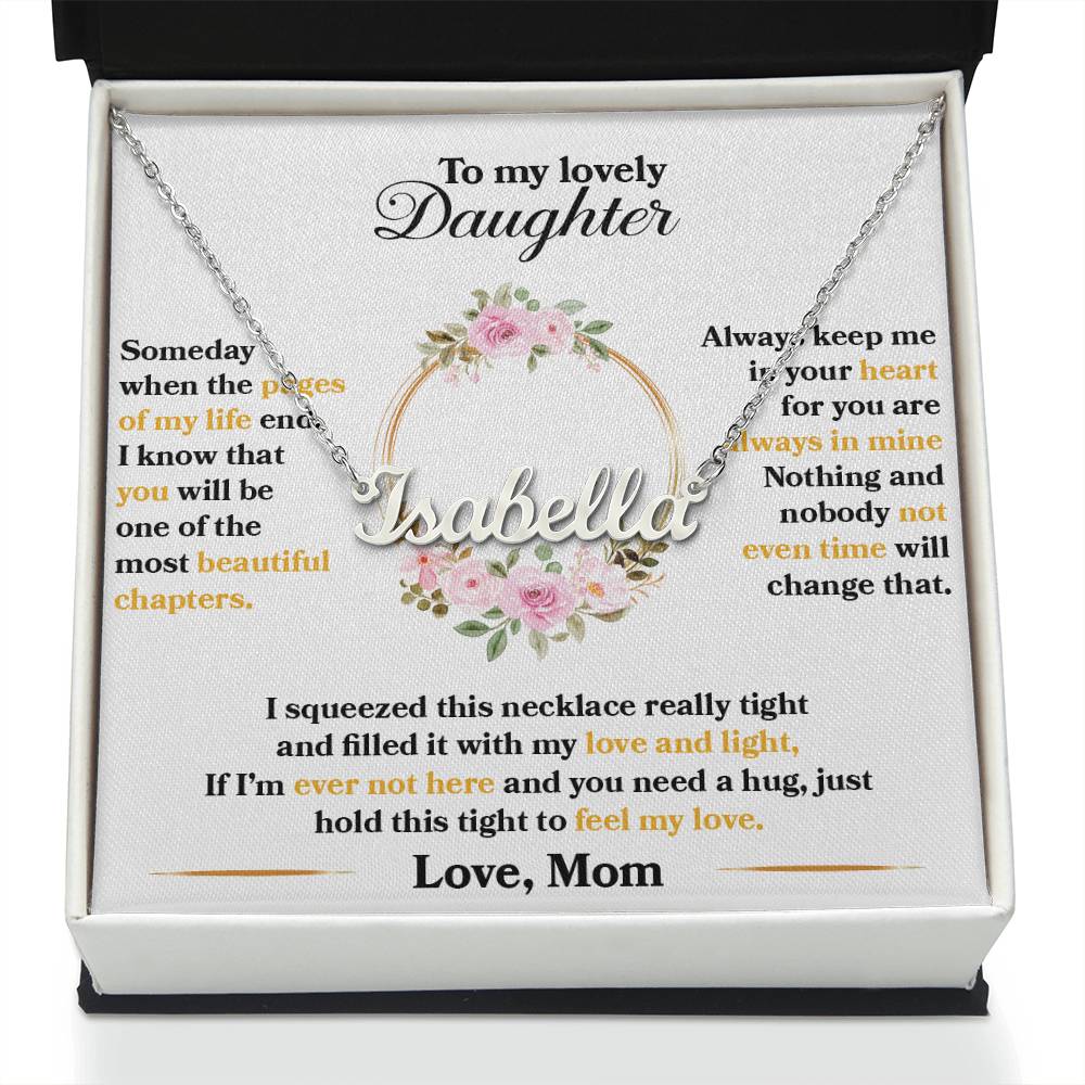 daughter-- when the pages of my life