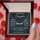 To my daughter Name Necklace
