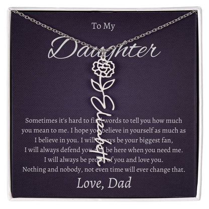 To My Beautiful Daughter From   dad