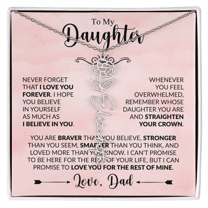 Daughter - Straighten Your Crown - Dad - Rose