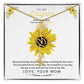 To My Beautiful Daughter Flower Name Necklace