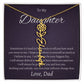 To My Beautiful Daughter From   dad