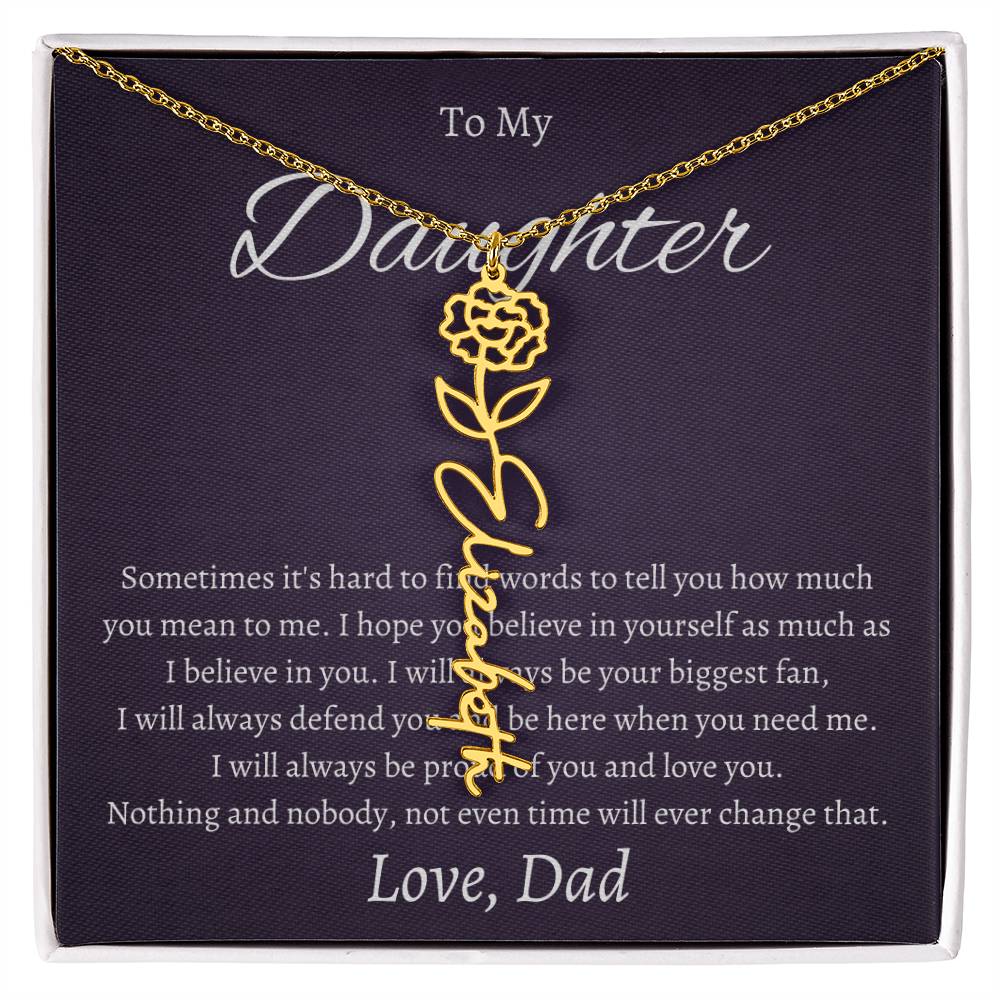 To My Beautiful Daughter From   dad