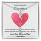 To My Beautiful Daughter From Mom &  dad