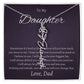 To My Beautiful Daughter From   dad