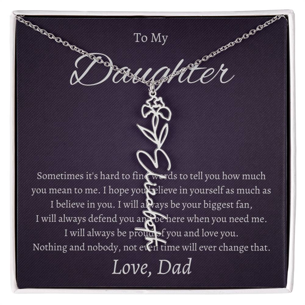 To My Beautiful Daughter From   dad