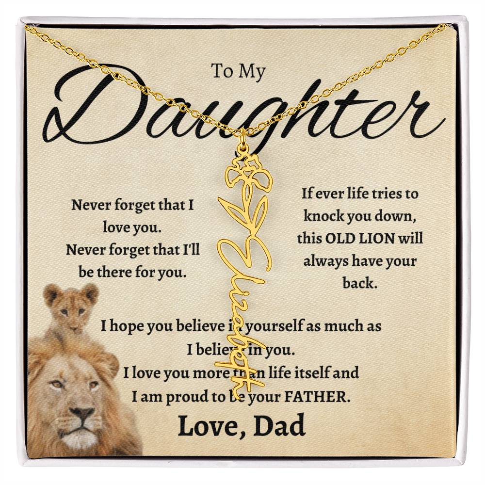 To My Beautiful Daughter From love  dad