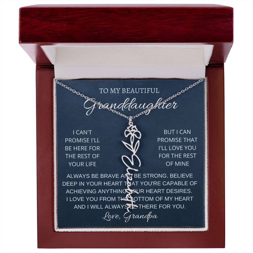 To My Beautiful Granddaughter
