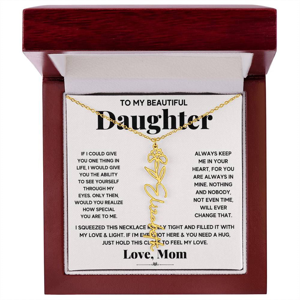 IF icould give Flower Name Necklace