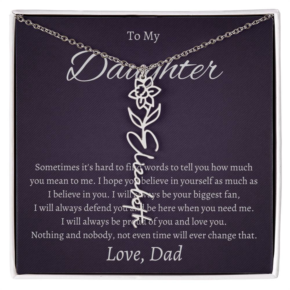To My Beautiful Daughter From   dad