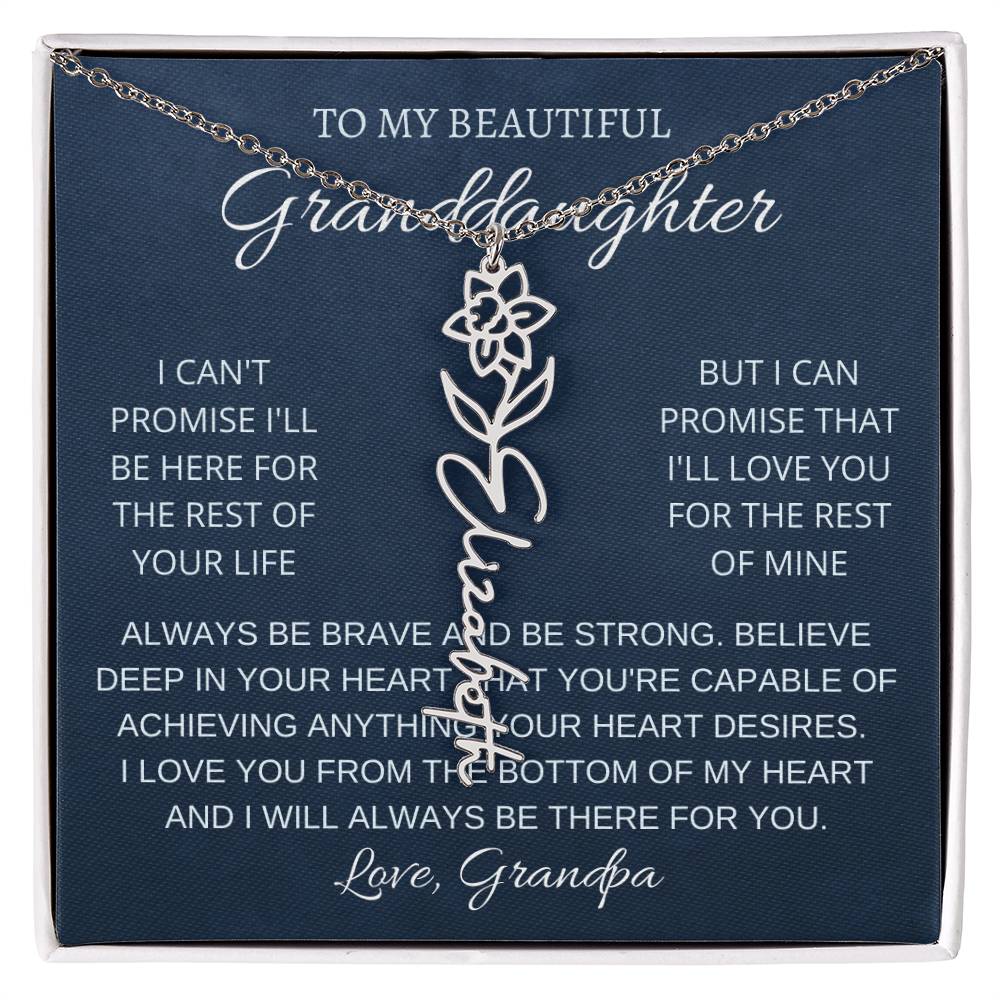 To My Beautiful Granddaughter
