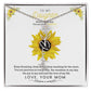 To My Beautiful Daughter Flower Name Necklace