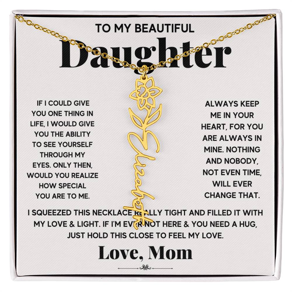 IF icould give Flower Name Necklace