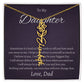 To My Beautiful Daughter From   dad