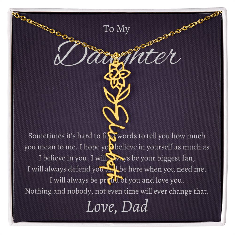 To My Beautiful Daughter From   dad