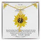 To My Beautiful Daughter Flower Name Necklace