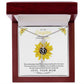 To My Beautiful Daughter Flower Name Necklace