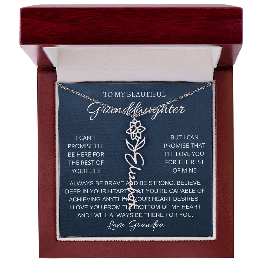 To My Beautiful Granddaughter