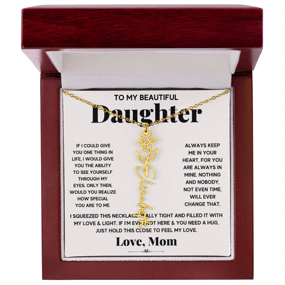 IF icould give Flower Name Necklace