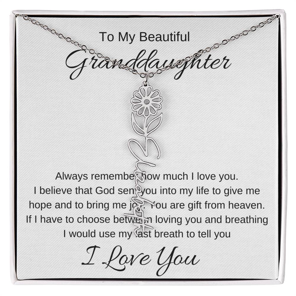 To My Beautiful Daughter Love You