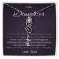 To My Beautiful Daughter From   dad