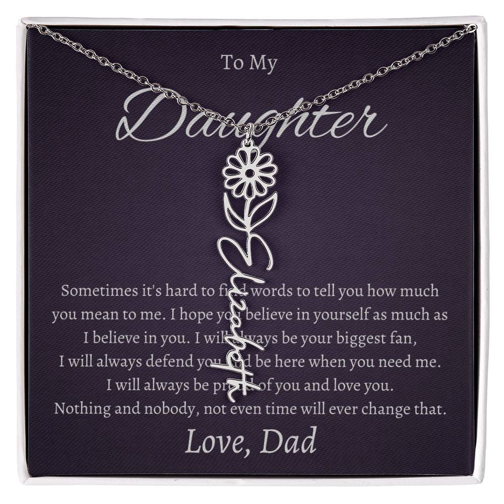 To My Beautiful Daughter From   dad
