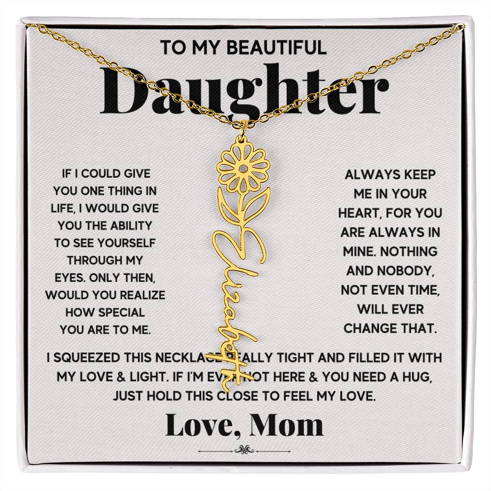 IF icould give Flower Name Necklace