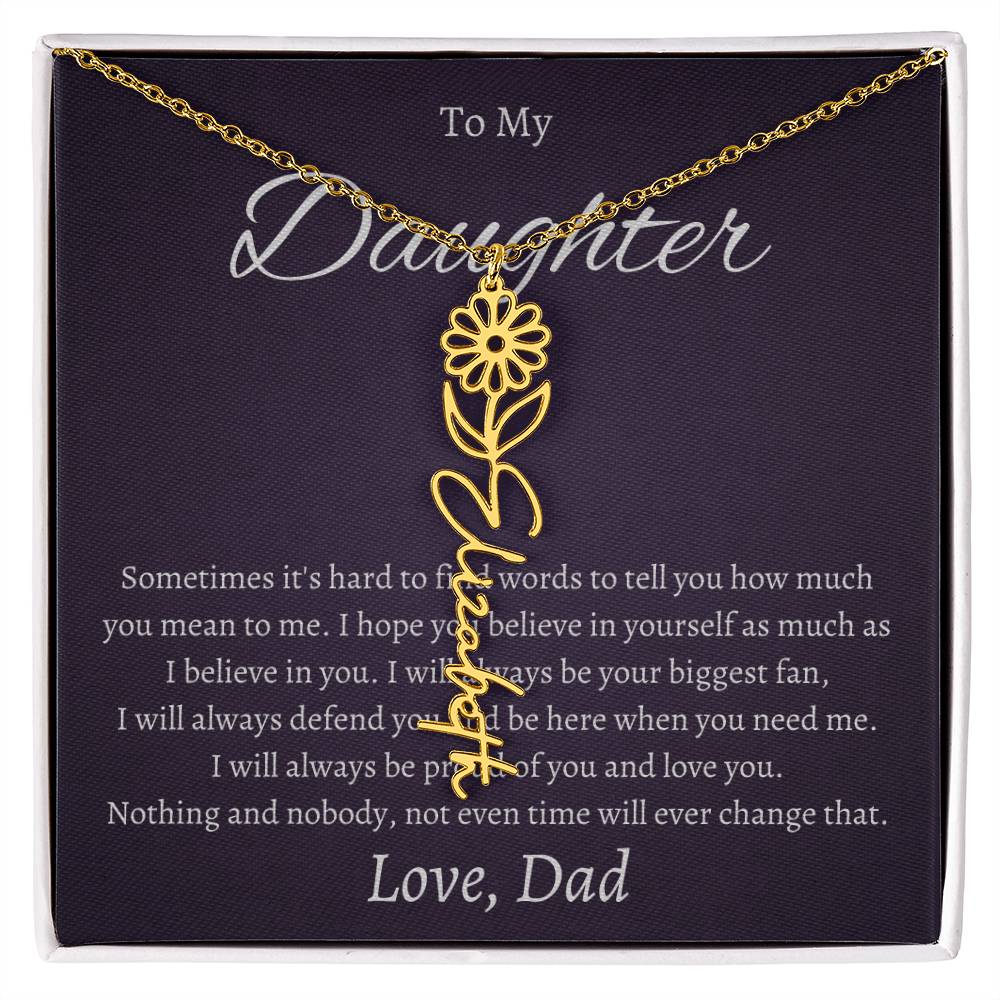 To My Beautiful Daughter From   dad